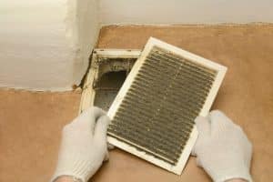 dusty ventilation grills